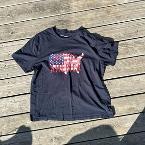 Forcast Navy‎ America Map Tee